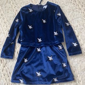 Rockets of Awesome toddler girl 3T velvet dress
